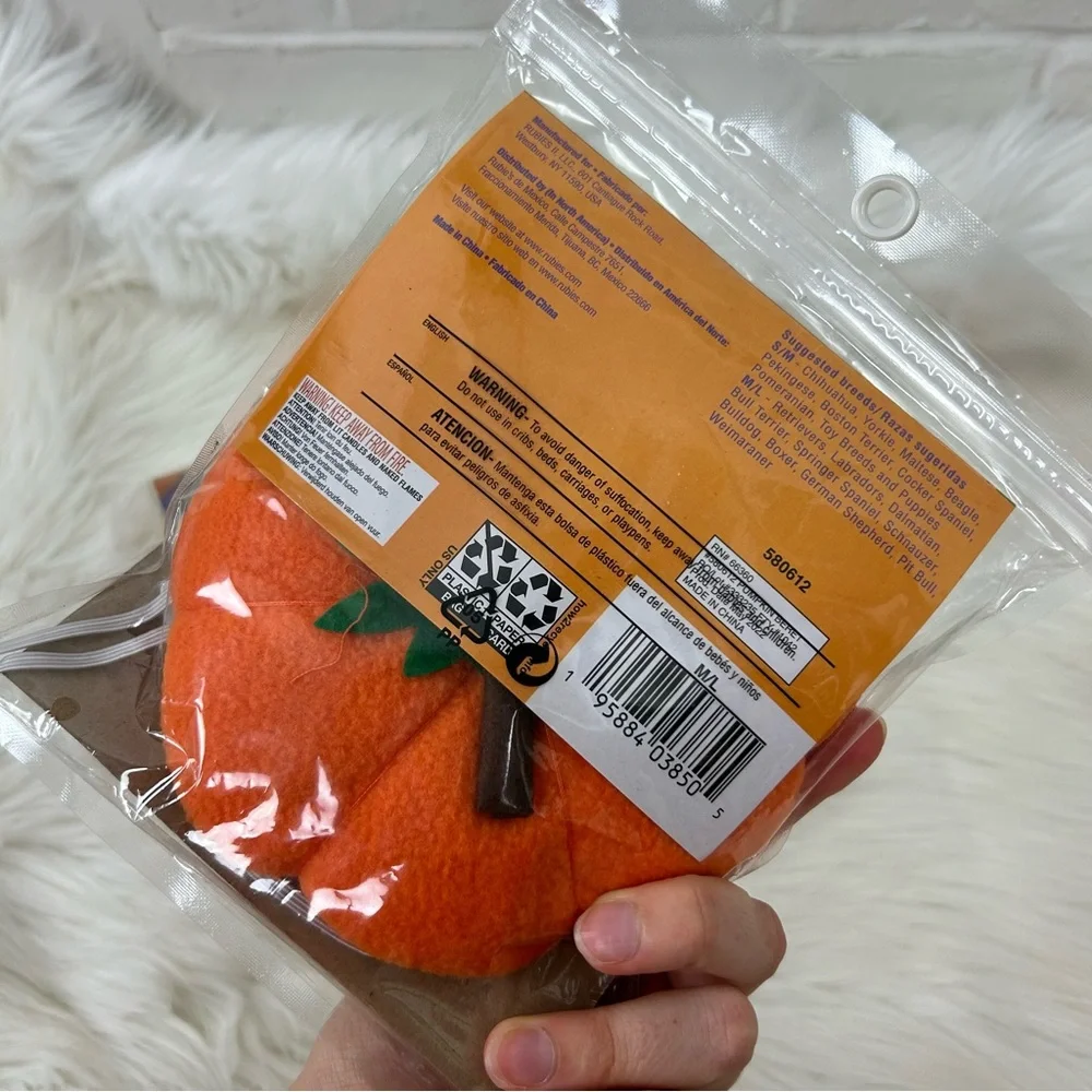 Rubies Pet Shop Boutique Dog Donut & Pumpkin Hat Halloween Accessories